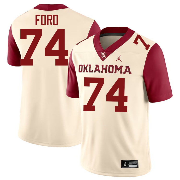 Cody Ford Oklahoma Sooners Jersey,Oklahoma Sooners Football Uniforms,Jersey-Cream